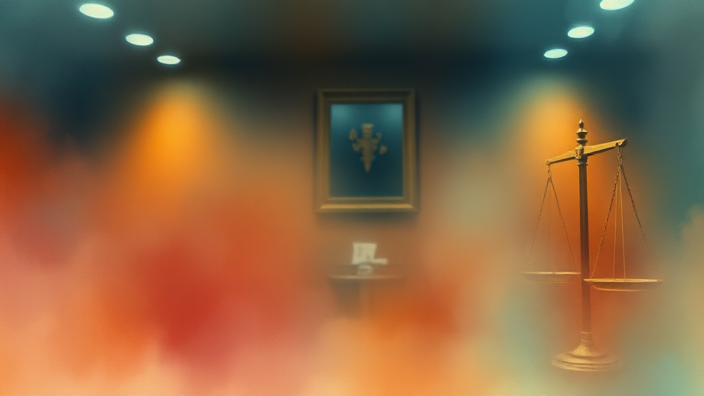 곽상도 아들 50억 뇌물 혐의 무죄 판결 (watercolor 스타일)