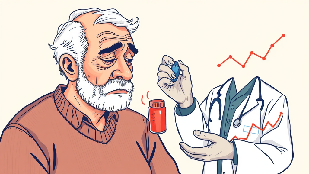 감기약 성분과 혈당 영향 (illustration 스타일)