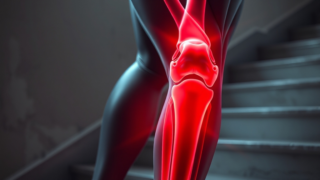 무릎 통증, 왜 문제일까? (realistic 스타일)