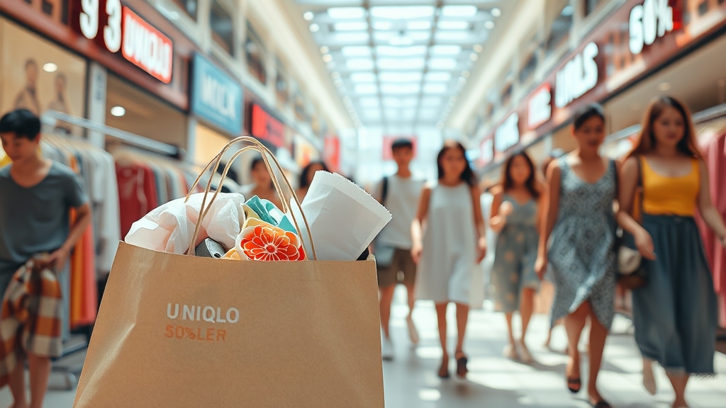 유니클로 세일 정보 (realistic 스타일)