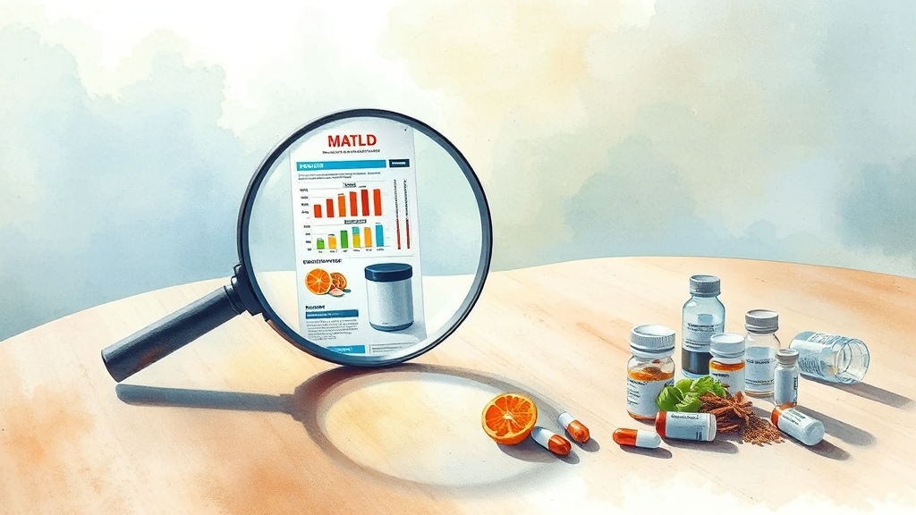 MASLD와 당뇨병: 간 건강의 중요성 (watercolor 스타일)