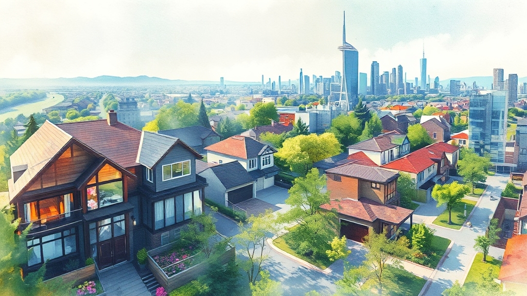 입지 조건 및 단지 정보 (watercolor 스타일)