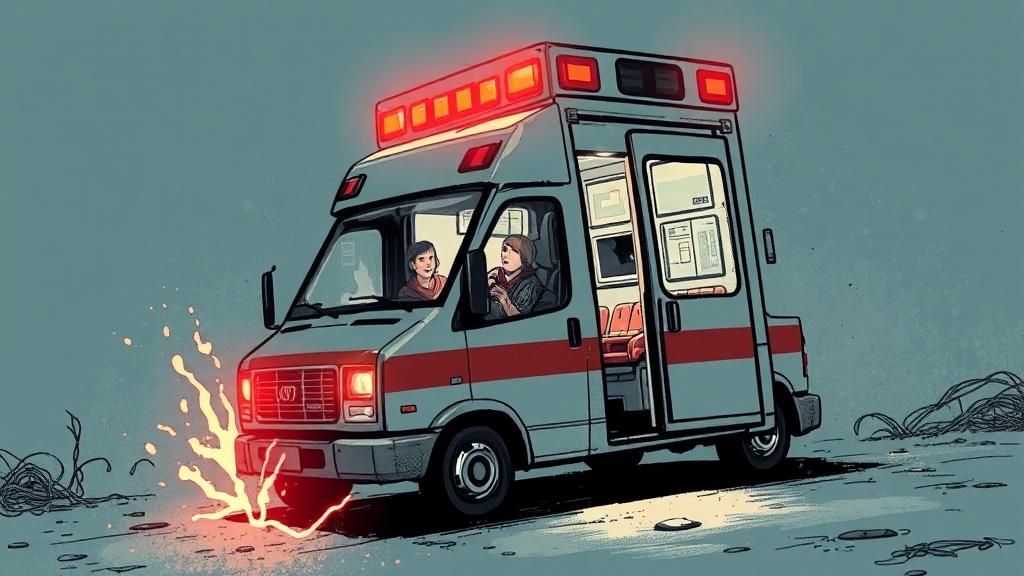 블랙박스 영상 속 87분 기록 (illustration 스타일)