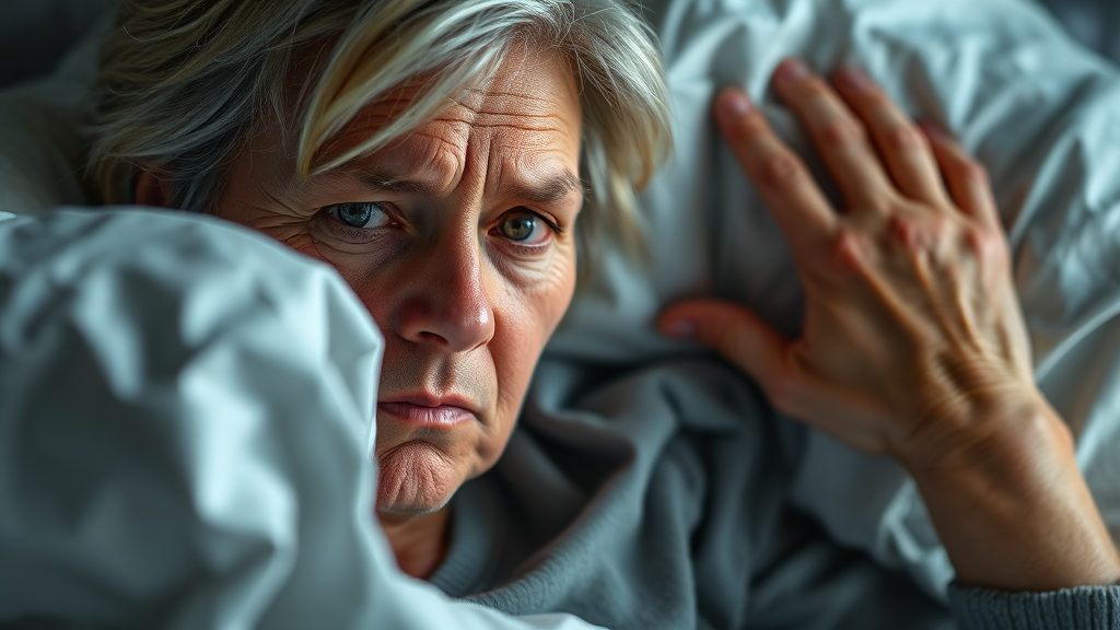 갱년기 주요 증상과 변화 (realistic 스타일)