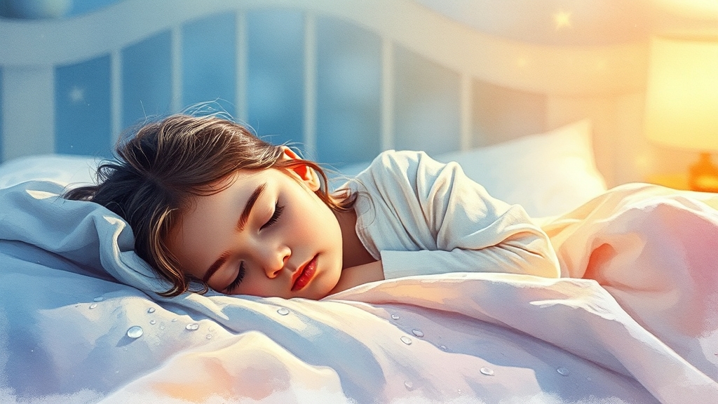 야뇨증 자가 관리 방법 (watercolor 스타일)