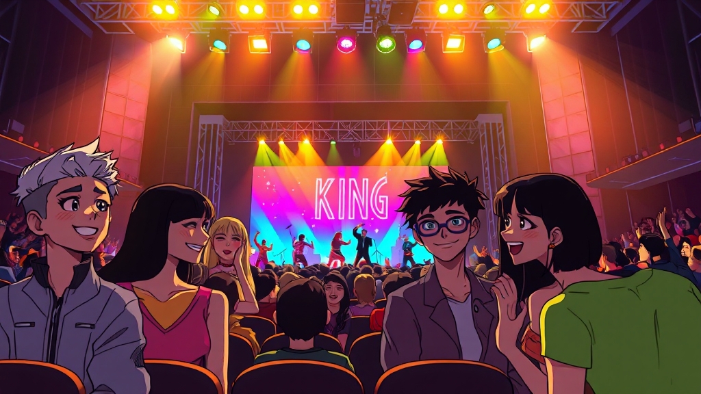 현역가왕 콘서트, 놓치지 마세요! (cartoon 스타일)