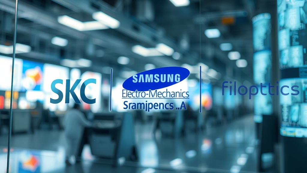 유리기판 관련 기업 분석 (realistic 스타일)