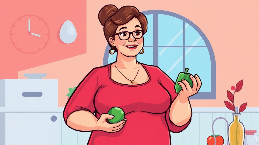 나에게 맞는 다이어트 방법 찾기 (cartoon 스타일)