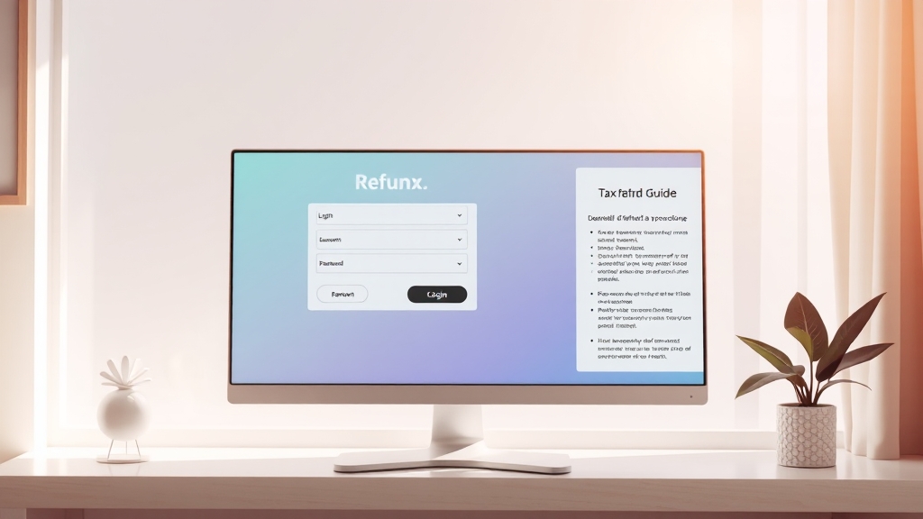홈택스 환급금 조회법 (realistic 스타일)