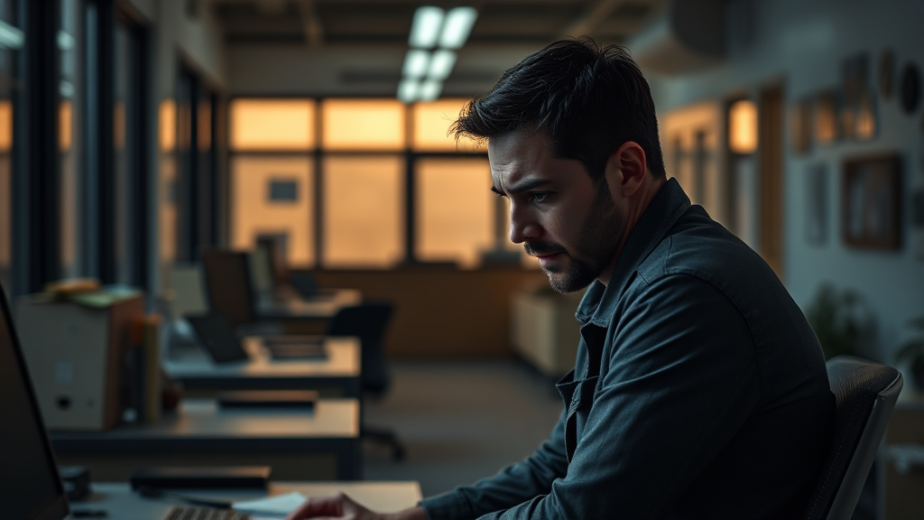 번아웃 증후군이란? (realistic 스타일)