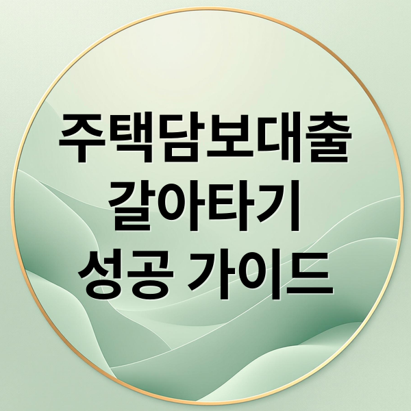 주택담보대출
갈아타기
성공 가이드 (주택담보대출 갈아타기)