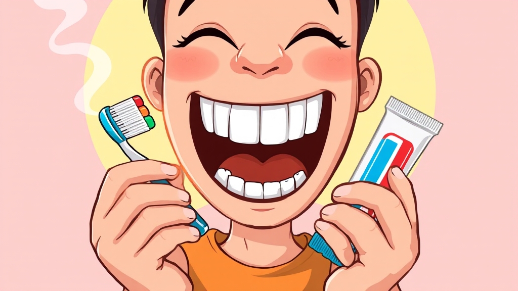 흡연자 치아, 예방이 중요 (cartoon 스타일)