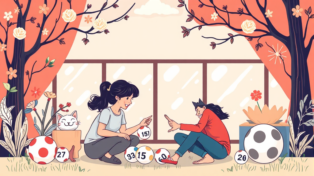 건전한 로또 구매 습관 가이드 (illustration 스타일)