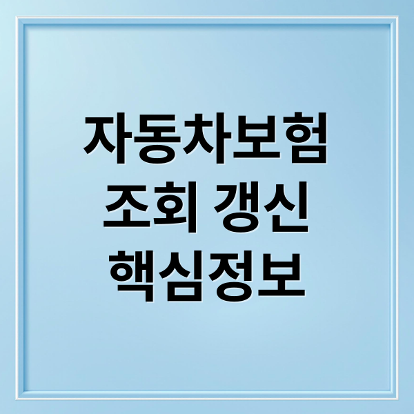 자동차보험
조회 갱신
핵심정보 (자동차보험 가입 조회 내보험 찾아줌)