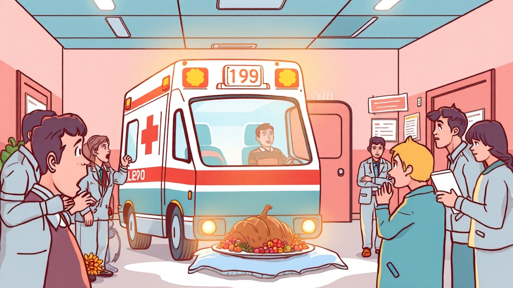 응급 상황 발생! 대처 요령은? (illustration 스타일)