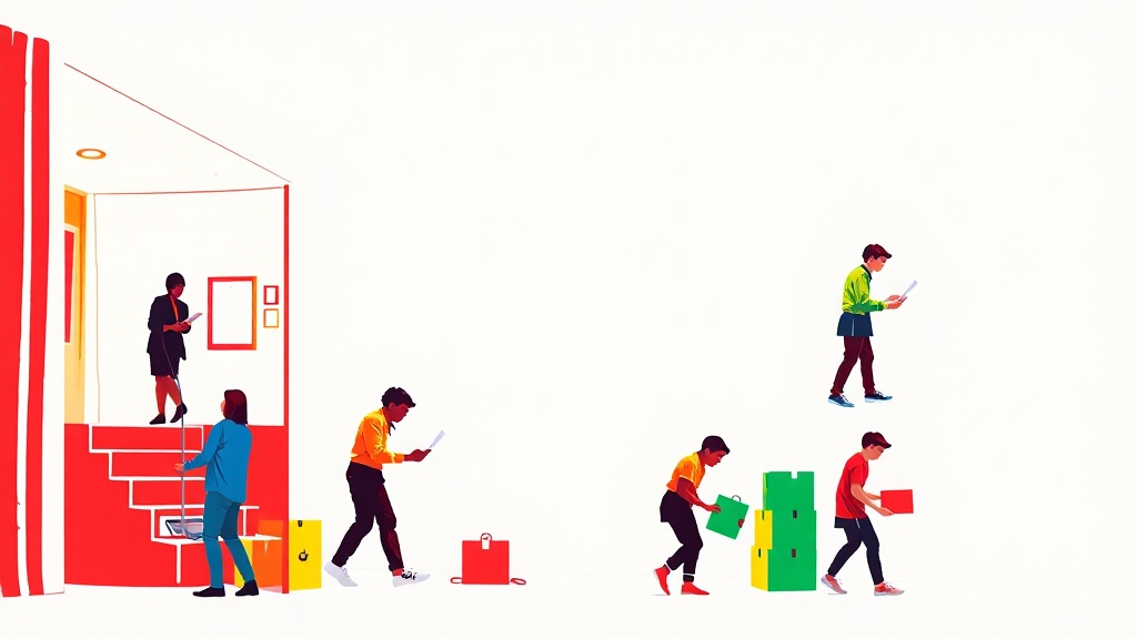 행복주택 청약 절차 (7단계) (popart 스타일)