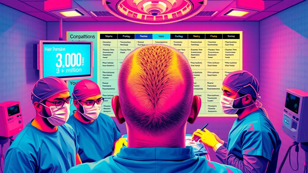모발이식 3000모 비용, 왜 다를까요? (popart 스타일)