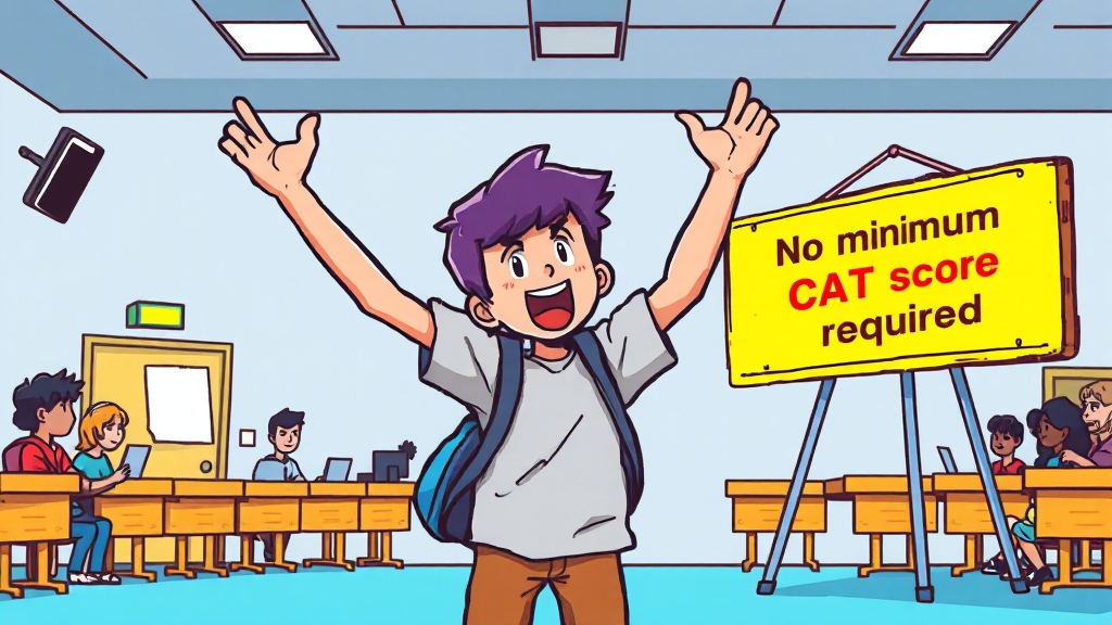 수능 최저 미적용 대학 (cartoon 스타일)