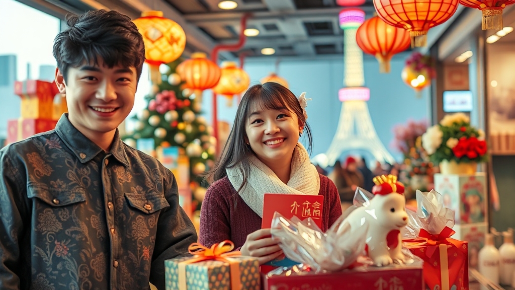 답례품 선택 전략 (realistic 스타일)