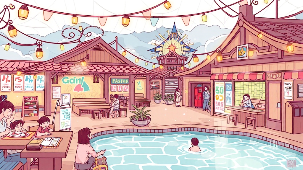 부대시설 & 편의시설 (illustration 스타일)