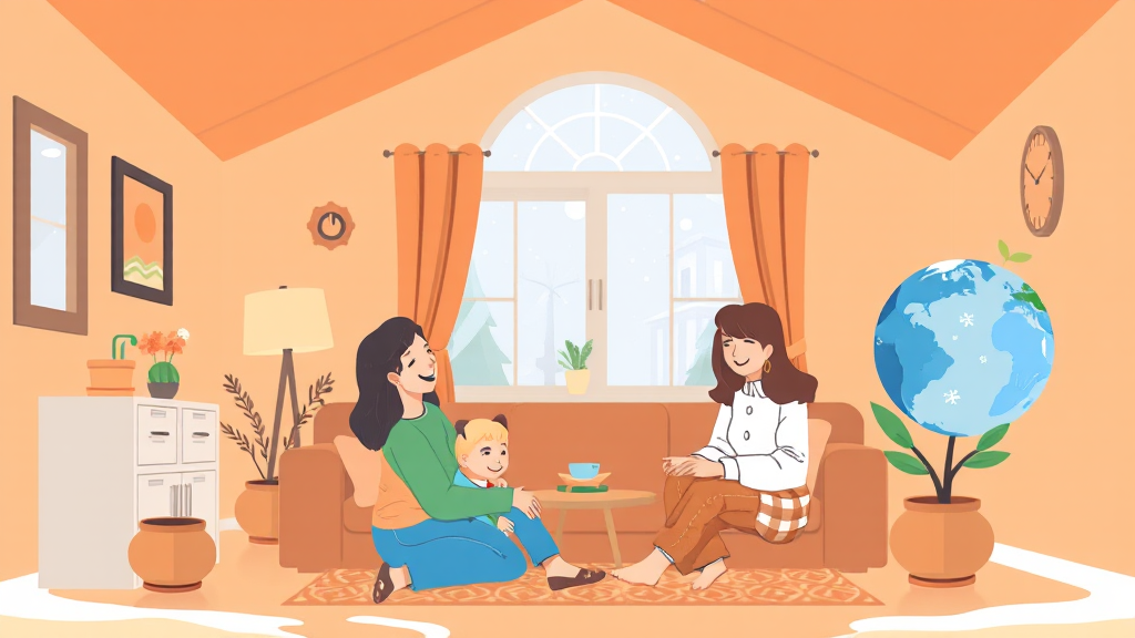 난방비 절약, 왜 중요할까요? (illustration 스타일)