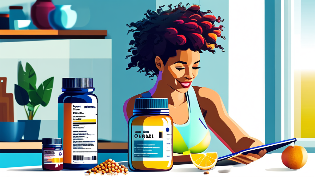 단백질 보충제, 이것만은 꼭 확인하세요! (illustration 스타일)