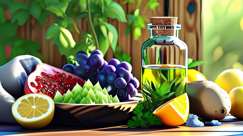 티제로의 핵심 성분과 과학적 효과 분석 (realistic 스타일)