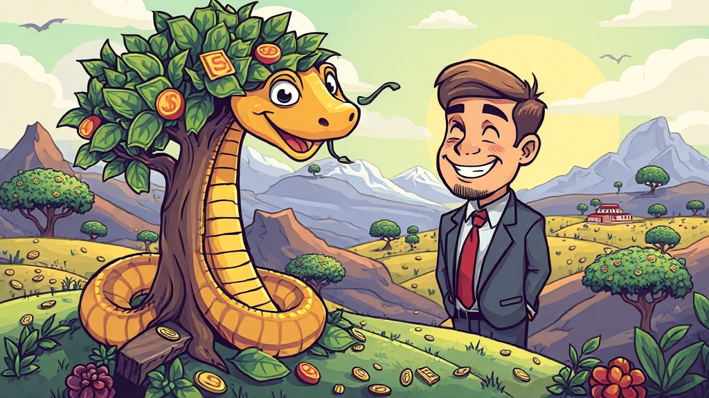 2026년 뱀띠 직업/사업운 (cartoon 스타일)