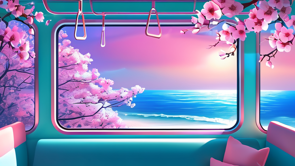 인생샷 명소 탐방: 블루라인파크 포토존 가이드 (illustration 스타일)