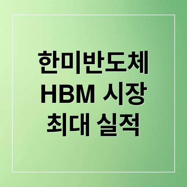 한미반도체
HBM 시장
최대 실적 (한미반도체 주가전망 목표주가 실적발표 삼성 수혜주? 진짜 30만원 갈까?)