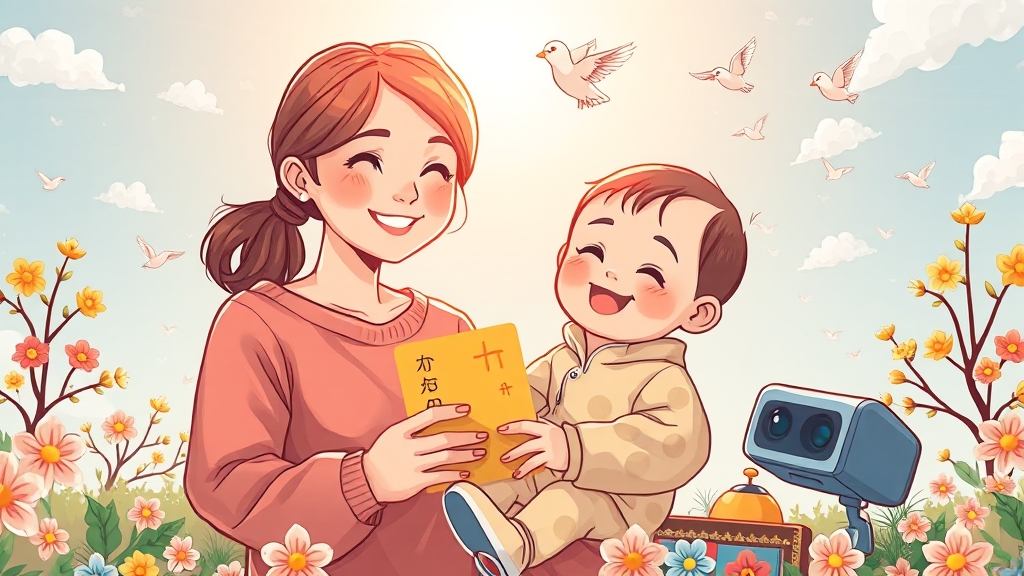 임산부 특별 지원 정보 (cartoon 스타일)