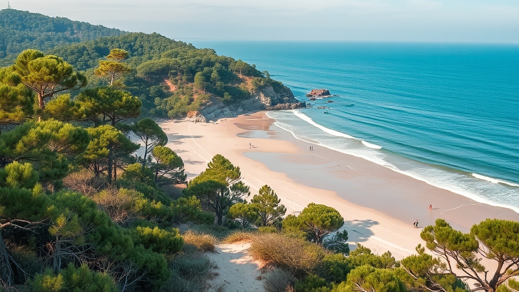 자은도 해변 정보 (분계해변 등) (realistic 스타일)