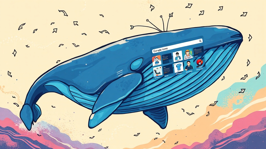 웨일 vs 크롬: 이미지 검색 비교 (cartoon 스타일)