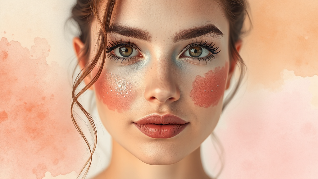 피부톤별 맞춤 홈케어 루틴 (watercolor 스타일)