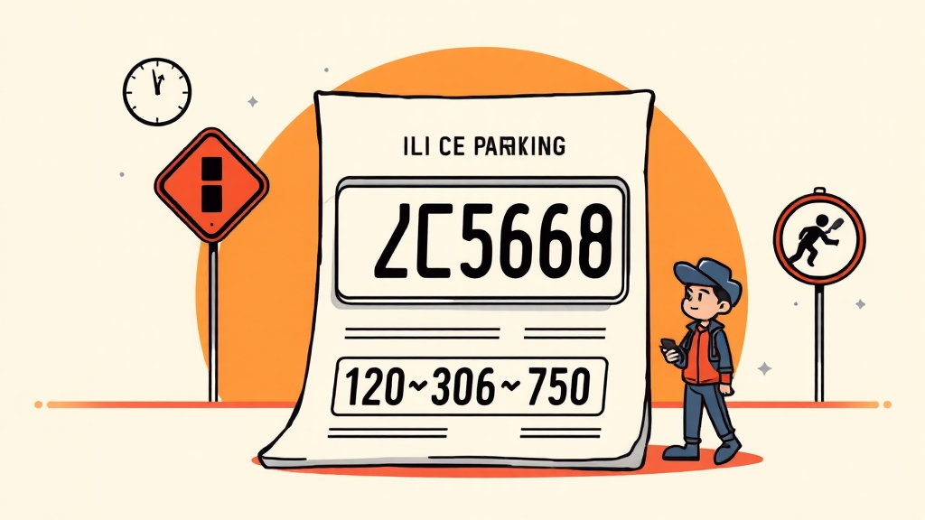 불법주차 신고 시 유의사항 (cartoon 스타일)