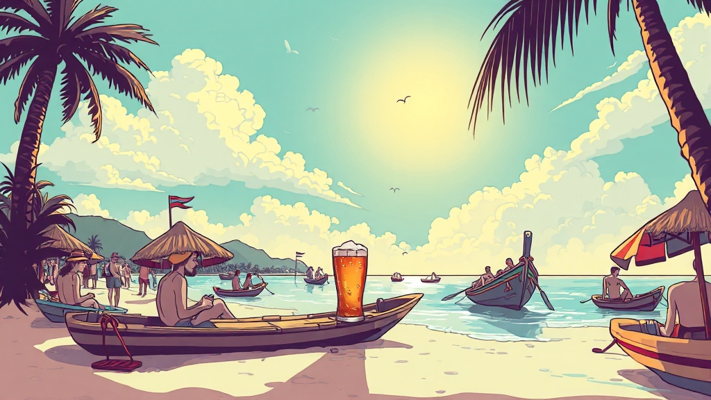 관광객에게 미치는 영향 (illustration 스타일)