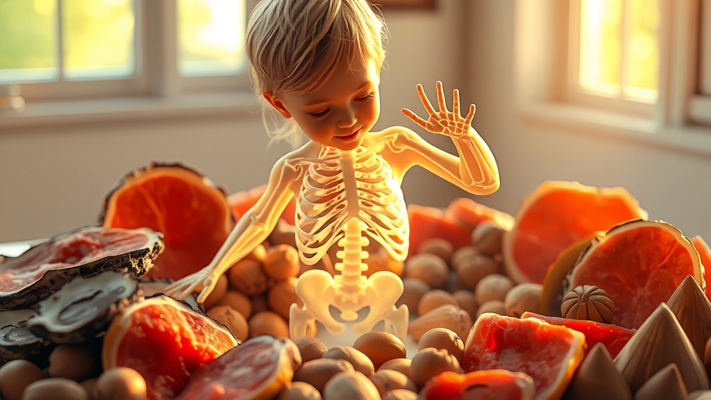 어린이 아연 효능 (realistic 스타일)