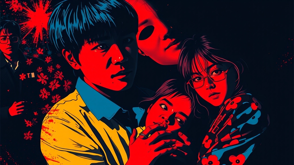주요 인물들의 미래와 관계 전망 (popart 스타일)