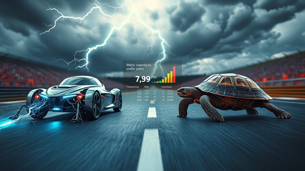 제미나이 vs. 경쟁 모델, 속도는? (realistic 스타일)