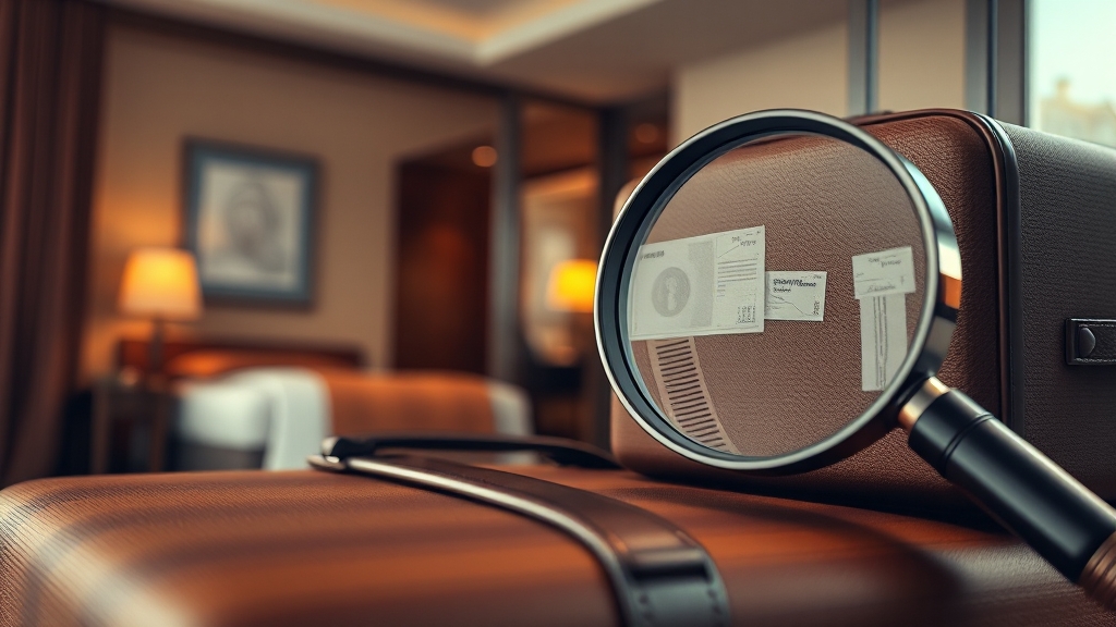 숙박 예약 시 유의사항 (realistic 스타일)