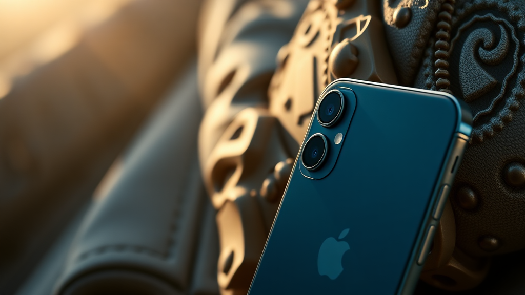 아이폰 17e 디자인 변화와 디스플레이 (realistic 스타일)