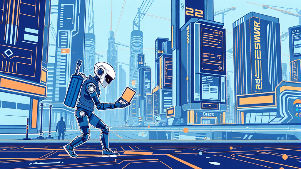 AI 에이전트 개발 및 구현 (illustration 스타일)