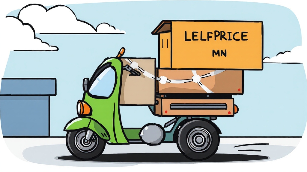 반값택배 이용 시 주의사항 (cartoon 스타일)