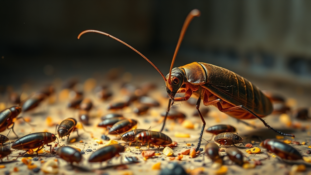 바퀴벌레 죽이는 꿈 해몽 (realistic 스타일)