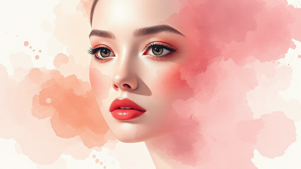 미국 시장 진출 전략 (watercolor 스타일)