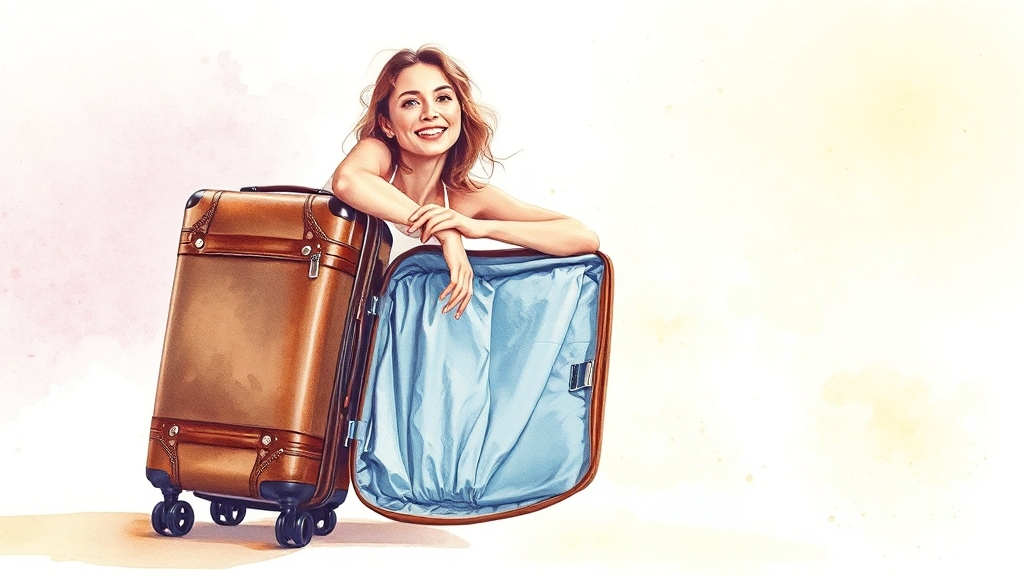 20인치 캐리어 선택 가이드 (watercolor 스타일)