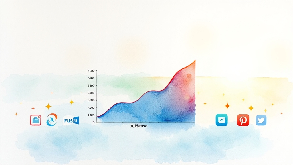 블로그 수익화 비교 분석 (watercolor 스타일)