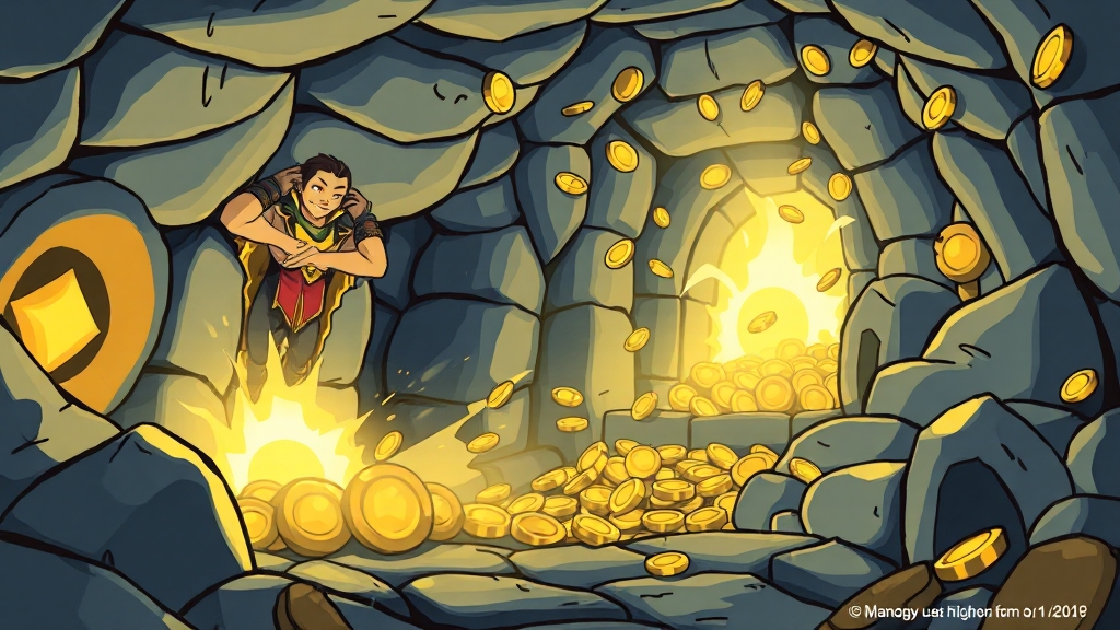 무과금 골드 획득 가이드 (cartoon 스타일)