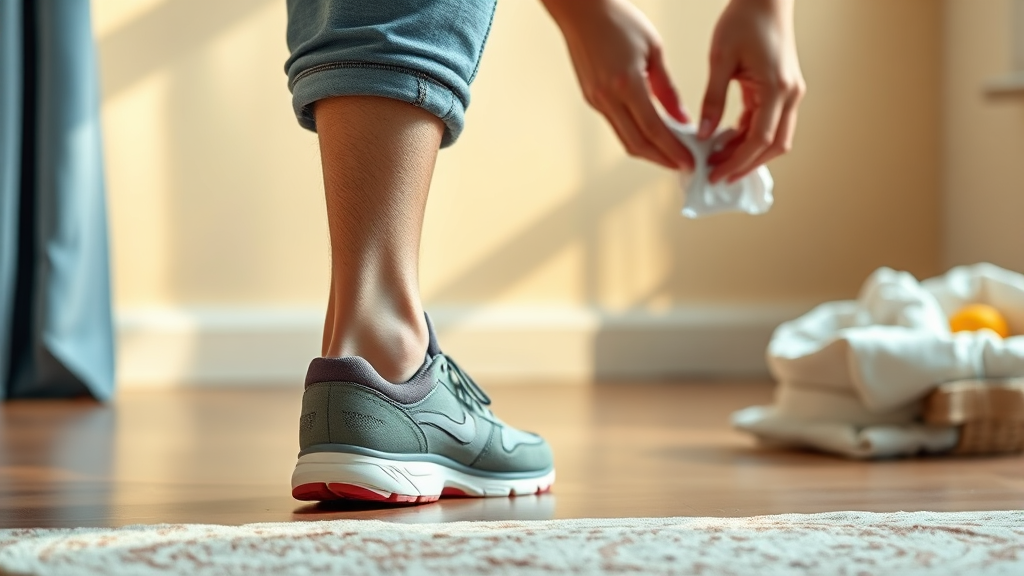 무릎 관절염, 생활 습관으로 관리하는 법 (realistic 스타일)