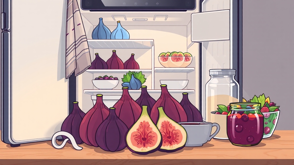 무화과 보관 & 섭취 방법 (illustration 스타일)